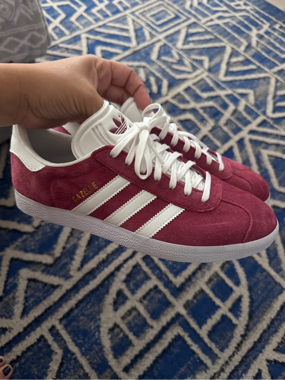 Burgundy Gazelle Adidas